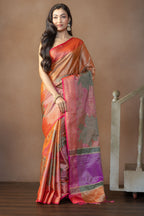 Premium Banarasi Tissue Silk with Exclusive Border | Premium Banarasi tissue silk saree featuring exclusive border and richly woven pallu.