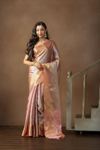Elegant Kanjivaram Tissue Silk Saree | Kanjivaram tissue silk Banarasi saree with rich pallu
