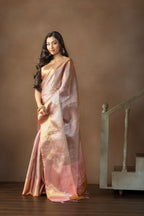 Elegant Kanjivaram Tissue Silk Saree | Kanjivaram tissue silk Banarasi saree with rich pallu