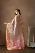 Elegant Kanjivaram Tissue Silk Saree | Kanjivaram tissue silk Banarasi saree with rich pallu
