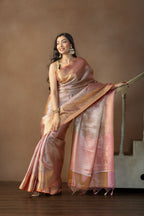 Elegant Kanjivaram Tissue Silk Saree | Kanjivaram tissue silk Banarasi saree with rich pallu