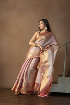 Elegant Kanjivaram Tissue Silk Saree | Kanjivaram tissue silk Banarasi saree with rich pallu