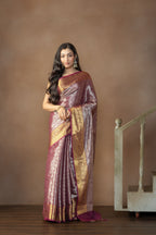Elegant Kanjivaram Tissue Silk Saree | Kanjivaram tissue silk Banarasi saree with rich pallu