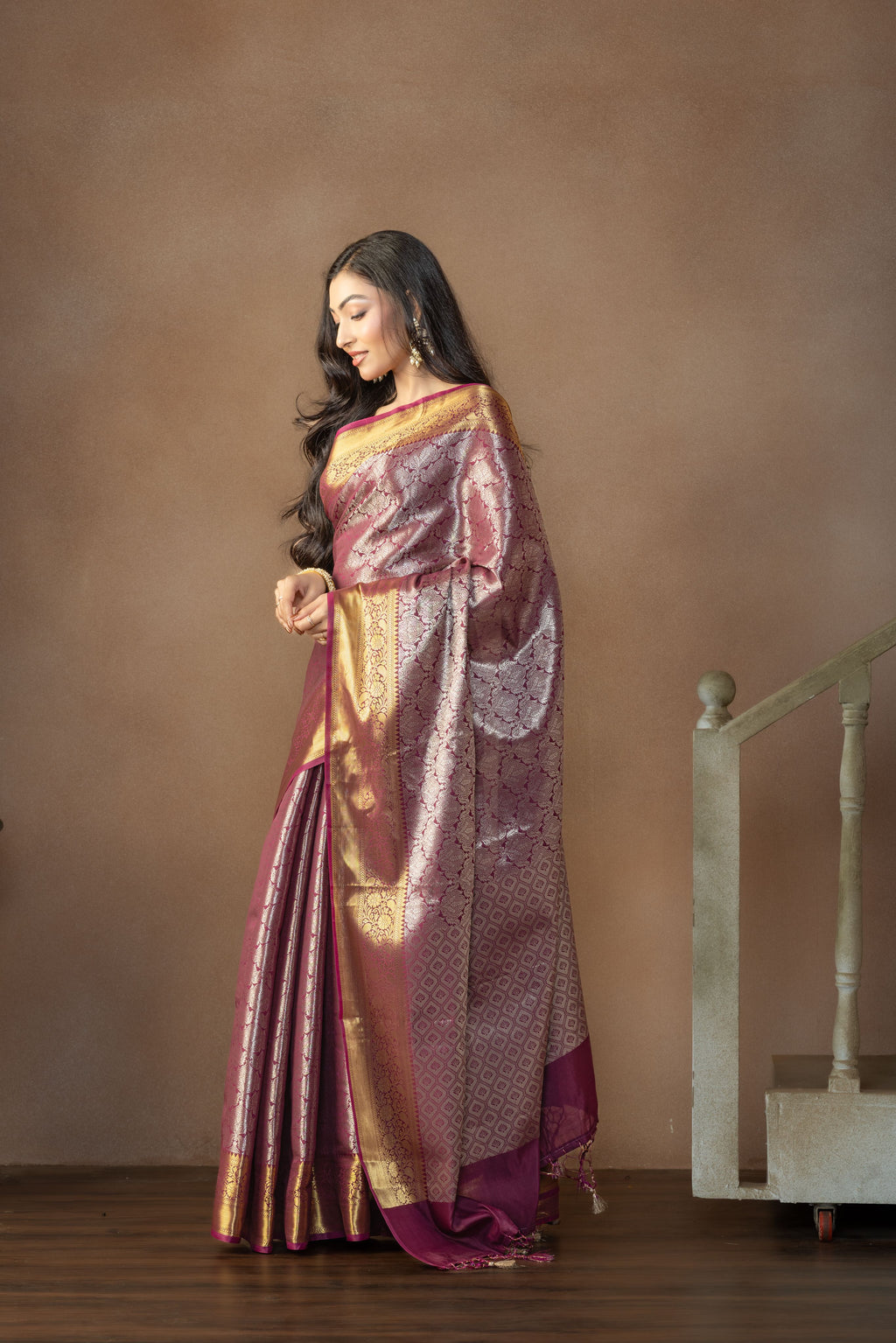 Elegant Kanjivaram Tissue Silk Saree | Kanjivaram tissue silk Banarasi saree with rich pallu