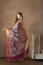 Elegant Kanjivaram Tissue Silk Saree | Kanjivaram tissue silk Banarasi saree with rich pallu