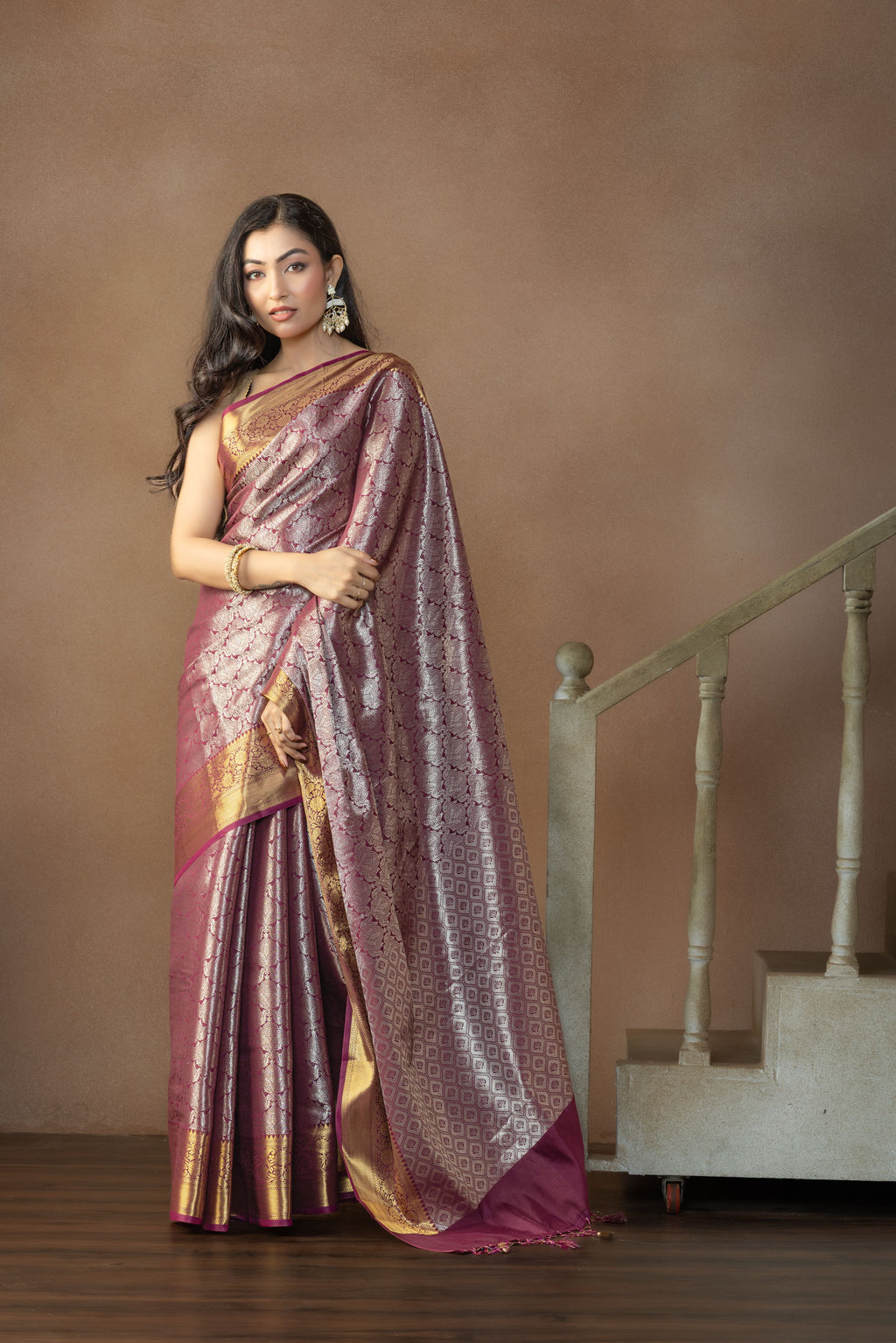 Elegant Kanjivaram Tissue Silk Saree | Kanjivaram tissue silk Banarasi saree with rich pallu