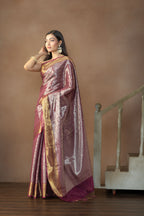 Elegant Kanjivaram Tissue Silk Saree | Kanjivaram tissue silk Banarasi saree with rich pallu