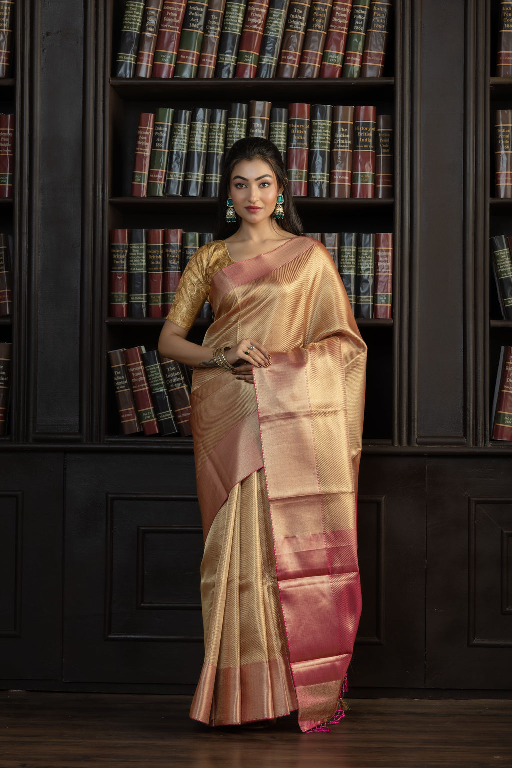 Elegant Kanjivaram Tissue Silk Saree | Kanjivaram tissue silk Banarasi saree with classic zari work