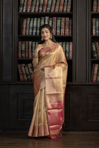Elegant Kanjivaram Tissue Silk Saree | Kanjivaram tissue silk Banarasi saree with classic zari work