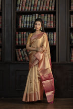 Elegant Kanjivaram Tissue Silk Saree | Kanjivaram tissue silk Banarasi saree with classic zari work