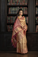 Elegant Kanjivaram Tissue Silk Saree | Kanjivaram tissue silk Banarasi saree with classic zari work