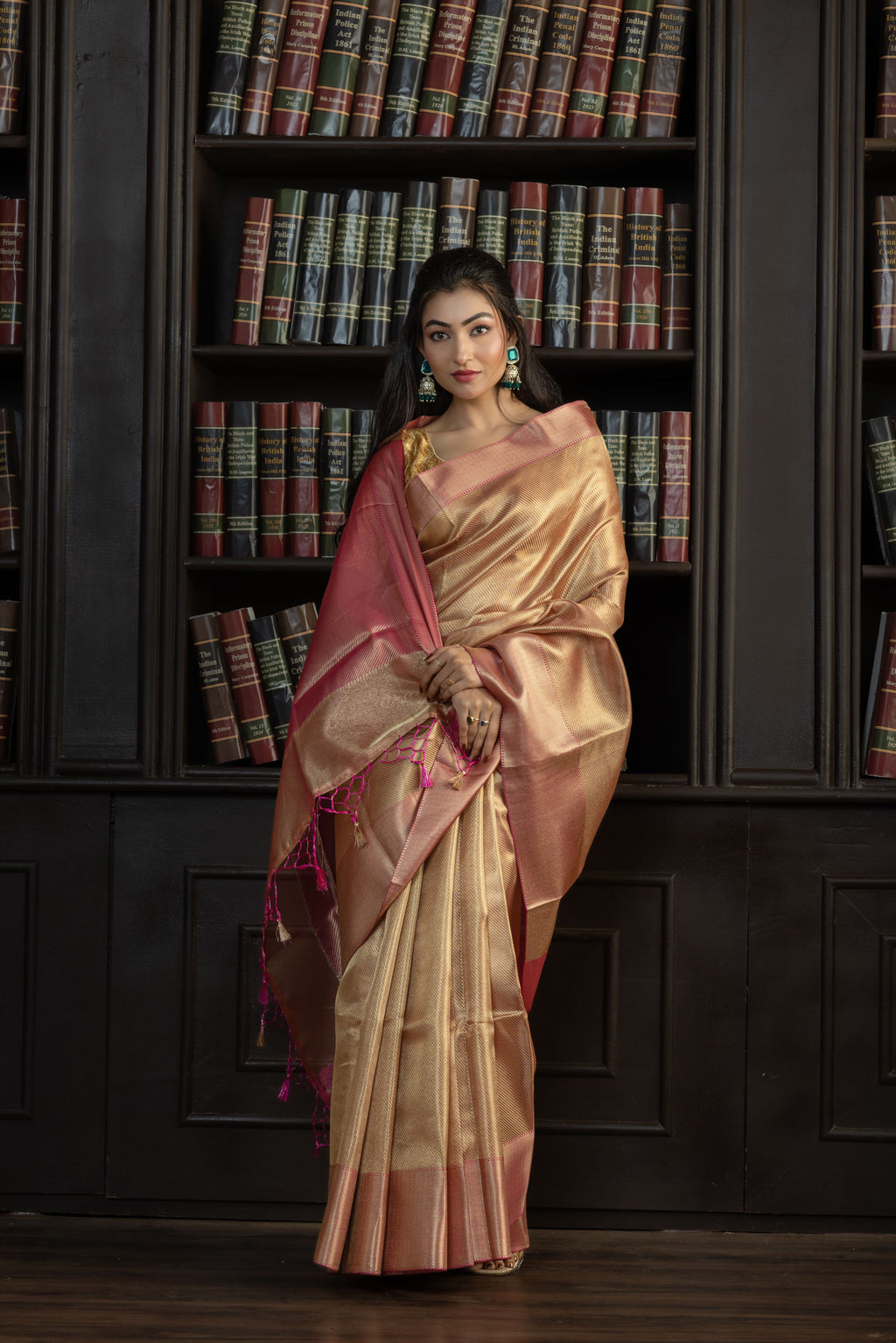 Elegant Kanjivaram Tissue Silk Saree | Kanjivaram tissue silk Banarasi saree with classic zari work