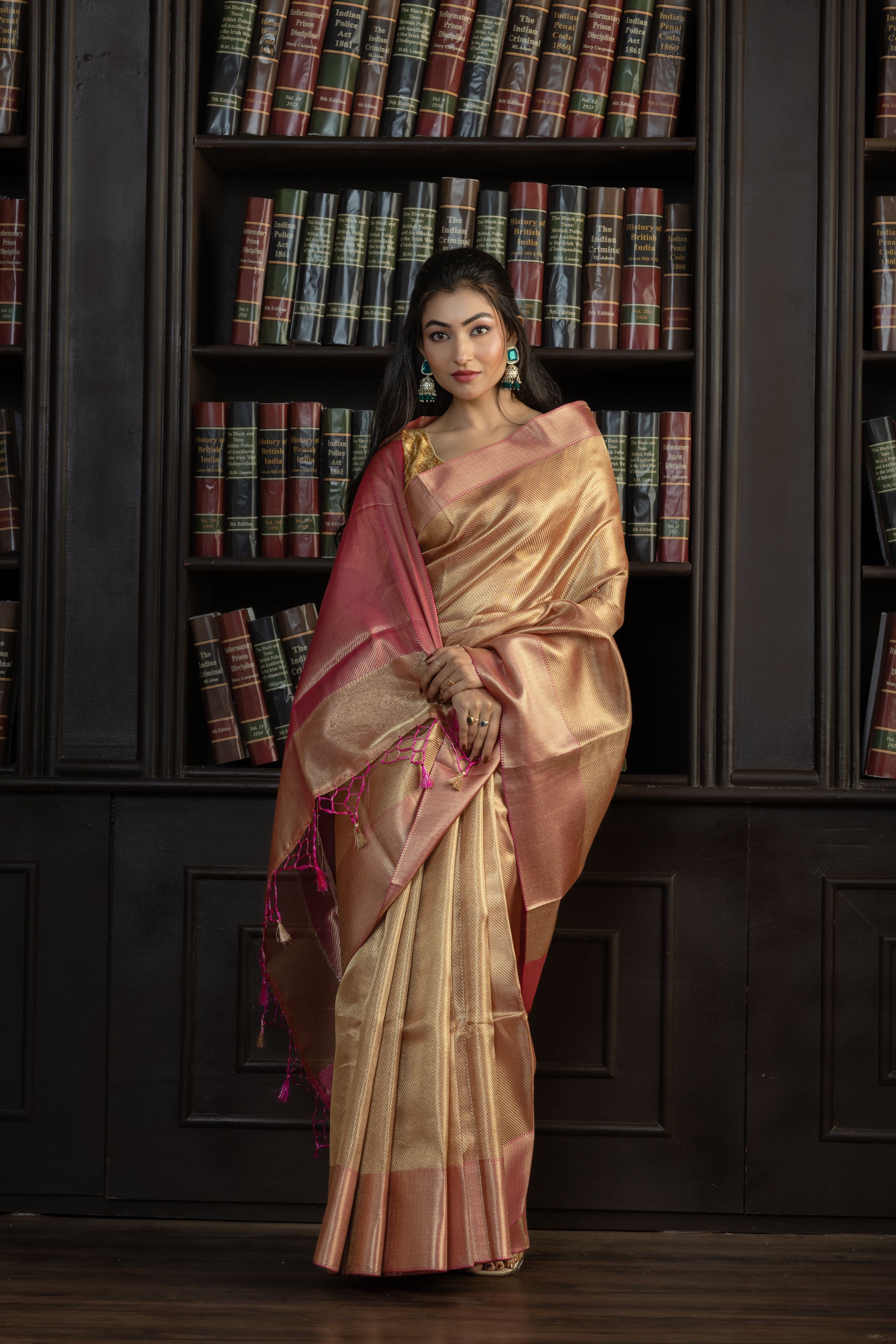 Elegant Kanjivaram Tissue Silk Saree | Kanjivaram tissue silk Banarasi saree with classic zari work