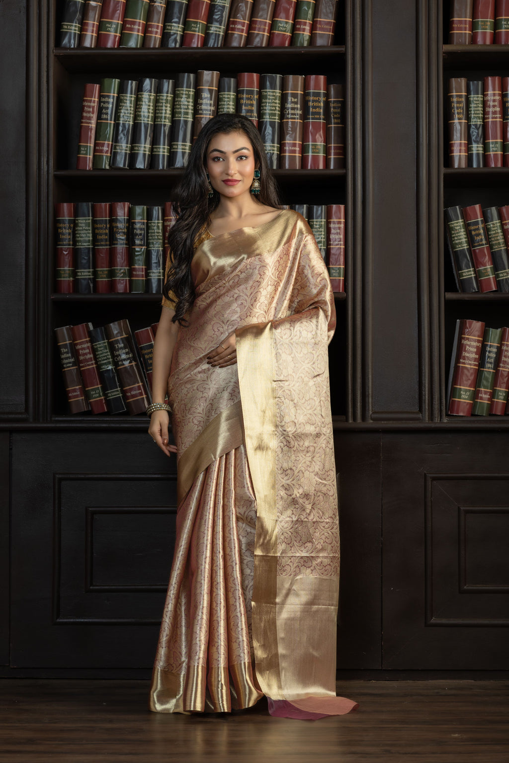 Soft Silk Heritage Banarasi Saree Online | Timeless soft silk Banarasi saree with heritage weaving, perfect for weddings and festivities