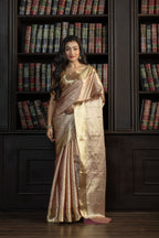 Soft Silk Heritage Banarasi Saree Online | Timeless soft silk Banarasi saree with heritage weaving, perfect for weddings and festivities