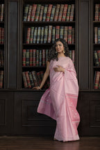 Zari Check Tissue Saree | Tissue silk Banarasi saree featuring contemporary zari checks