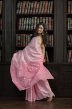 Zari Check Tissue Saree | Tissue silk Banarasi saree featuring contemporary zari checks